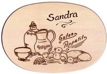 Vesperbrett Guten Appetit, Name: Sandra